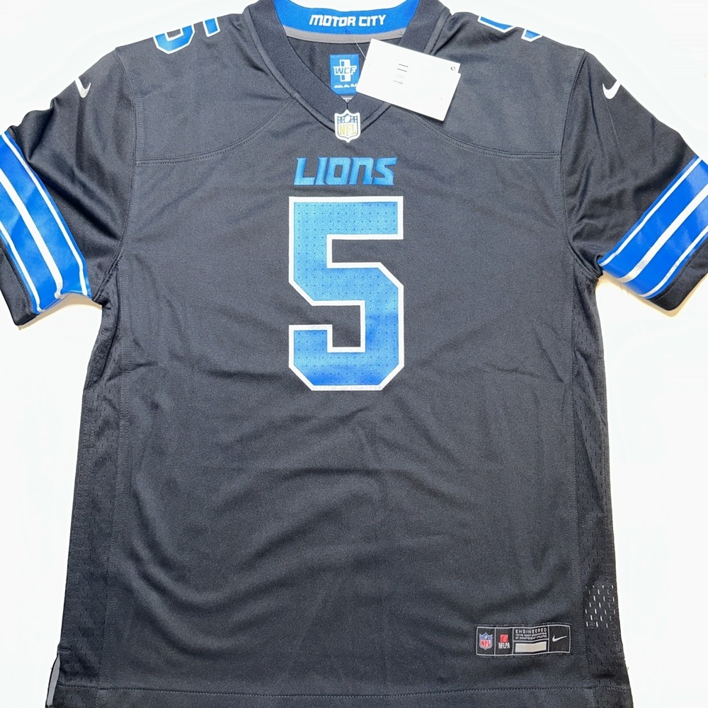 Youth Nike David Montgomery Black Detroit Lions Game Jersey, Boy's,
